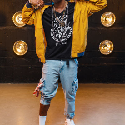 God Is Real & Satan Is Too Who Will You Serve Men's T-Shirt Thumbnail