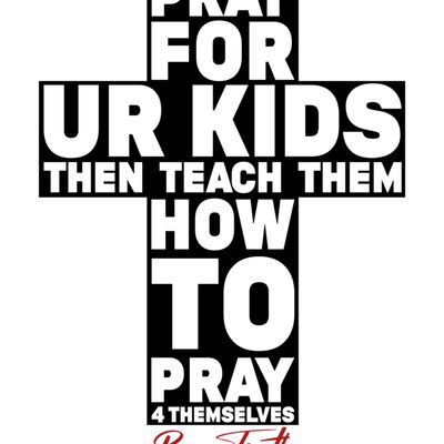 Pray for our kids (black design) Thumbnail