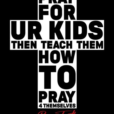 Pray for our kids (white design) Thumbnail